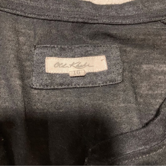 Old Khaki Black Long Sleeve Logo Tee | Lightweight Cotton Poly Blend - Picture 5 of 9